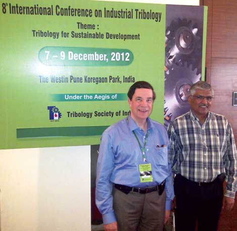 STLE President, Jerry Byers (left) with Udey Dhir at ICIT 2012 in Pune STLE President, Jerry Byers (left) with Udey Dhir at ICIT 2012 in Pune