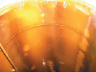 Varnish deposits were found inside the filter housing of the Alstom turbine lubrication system.