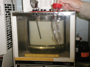 Viscosity testing can be conducted onsite.