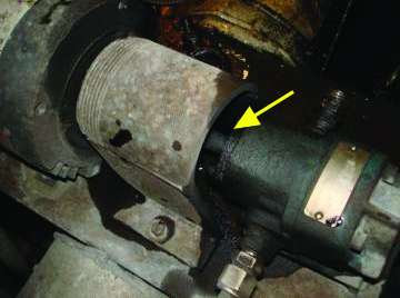 Figure 10. A leaking pump seal