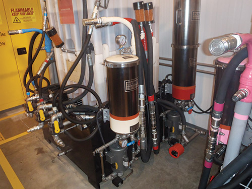 Dedicated storage tanks with filtration capabilities are now in use.