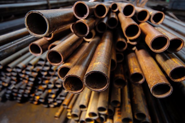 Rusted pipes
