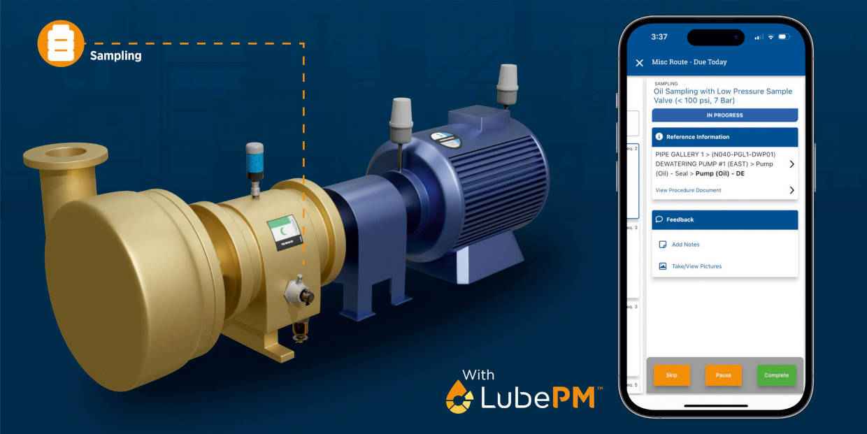 Lubricant sampling