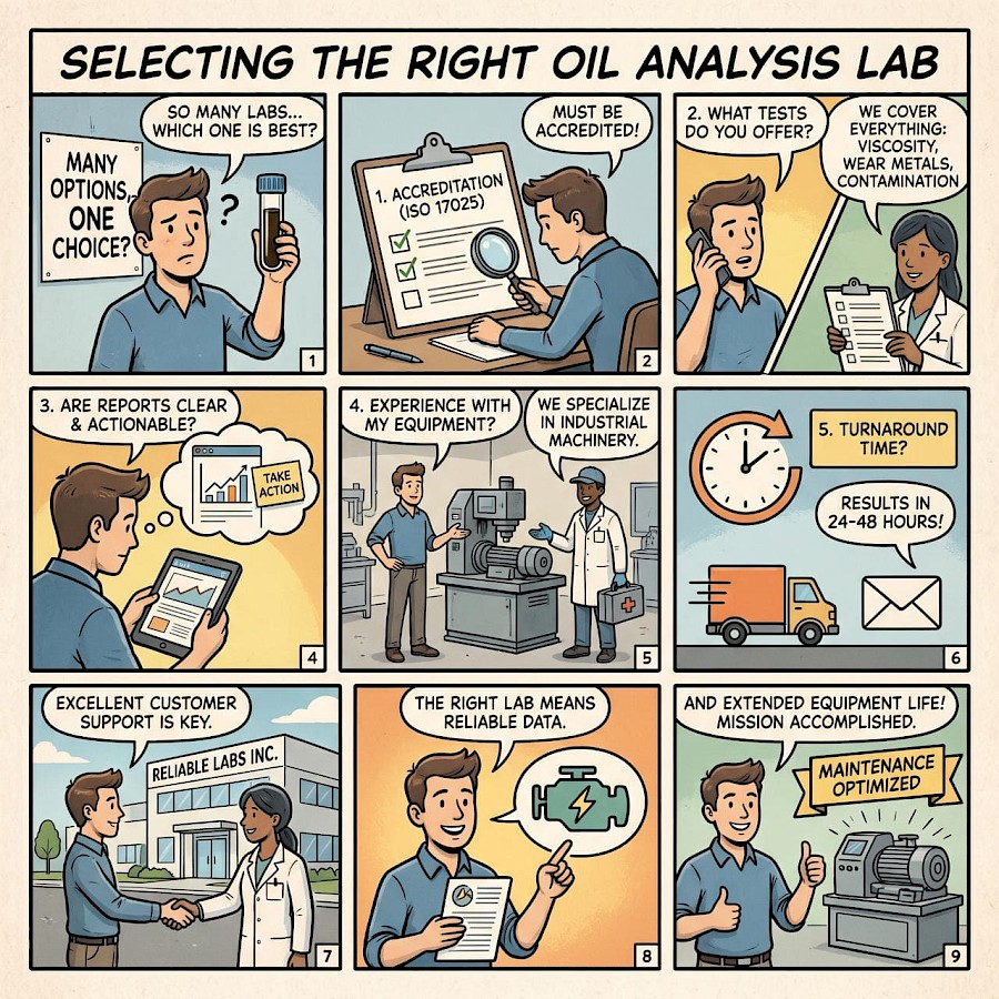 Selecting the Right Oil Analysis Lab