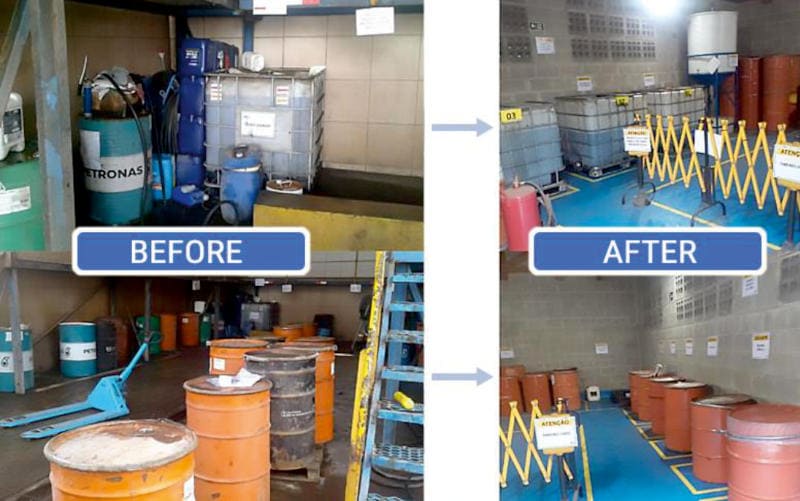 Before and After: Lubricant Disposal Deposit
